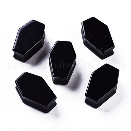Natural Black Obsidian Beads UK-G-P442-02C-1