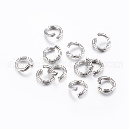 304 Stainless Steel Open Jump Rings UK-STAS-H437-5x0.5mm-1