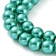 Baking Painted Pearlized Glass Pearl Round Bead Strands UK-HY-Q330-8mm-29-3