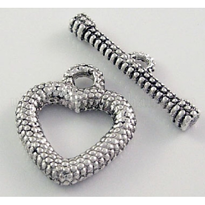 Tibetan Silver Toggle Clasps UK-A0377Y-K-1