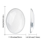 Transparent Oval Glass Cabochons UK-X-GGLA-R022-40x30-2