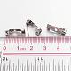 Platinum Iron Pin Backs Brooch Safety Pin Findings UK-X-IFIN-S276-3