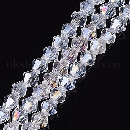 Glass Beads Strands UK-EGLA-S056-04-1