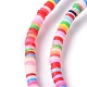 Eco-Friendly Handmade Polymer Clay Beads UK-CLAY-R067-3.0mm-M1-3
