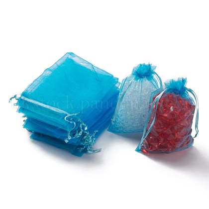 Organza Gift Bags with Drawstring UK-OP-R016-10x15cm-17-1