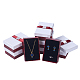 Kraft Cotton Filled Rectangle Cardboard Jewelry Set Boxes with Bowknot UK-CBOX-N006-03-1
