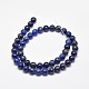 Natural Lapis Lazuli Round Bead Strands UK-G-E262-01-8mm-10