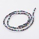 Electroplate Non-magnetic Synthetic Hematite Beads Strands UK-G-L436-19D-K-2