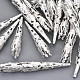 Silver Color Plated Iron Bead Cones&nbsp;UK-X-E049Y-S-1
