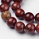 Natural Red Jasper Beads Strands UK-G-D809-15-8mm-3