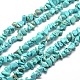 Synthetic Turquoise Chip Bead Strands UK-X-G-M205-77-1