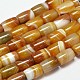 Natural Striped Agate/Banded Agate Beads Strands UK-G-M257-14x10mm-11-K-1