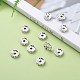 Iron Rhinestone Spacer Beads UK-RB-A010-10MM-S-6