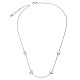 TINYSAND 925 Sterling Silver Interlocking Chain Necklaces UK-TS-N320-S-2