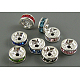 Brass Rhinestone Spacer Beads&nbsp;UK-X-RSB037NF-1