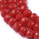 Faceted Rondelle Glass Beads Strands UK-X-GLAA-I033-6mm-12-3