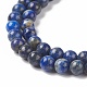Natural Lapis Lazuli Round Beads Strands UK-G-I181-09-4mm-3