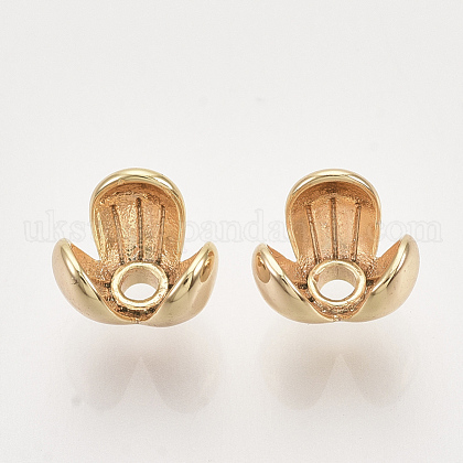 Brass Bead Caps UK-KK-T048-005G-NF-1