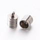 201 Stainless Steel Cord Ends UK-STAS-E077-15-1