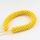 Faceted Rondelle Glass Beaded Jewelry Making for Bracelets UK-BJEW-L517-A04-2