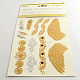 Mixed Shapes Cool Body Art Removable Fake Temporary Tattoos Metallic Paper Stickers UK-X-AJEW-Q081-55-1