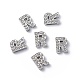 Alloy Initial Slide Charms with Grade A Rhinestones&nbsp;UK-ALRI-R032-R-FF-3