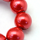 Baking Painted Pearlized Glass Pearl Round Bead Strands UK-HY-Q003-6mm-74-3