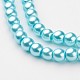 Glass Pearl Beads Strands UK-HY-6D-B12-2