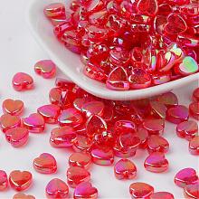 Heart Transparent Acrylic Beads