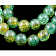 Crackle Glass Beads Strands UK-GGC10mm032Y-L-K-1