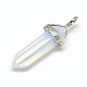 Opalite Double Terminated Pointed Pendants UK-G-J261-B12-1