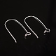 Brass Hoop Earrings Findings Kidney Ear Wires UK-EC221-S-2