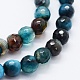 Faceted Natural Agate Beads Strands UK-G-F561-6mm-D08-3
