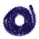 Opaque Solid Color Glass Beads Strands UK-GLAA-Q080-4mm-B14-2