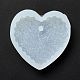 Imitation Embedded Rhinestone Heart Pendant Silicone Molds UK-DIY-I090-09-1
