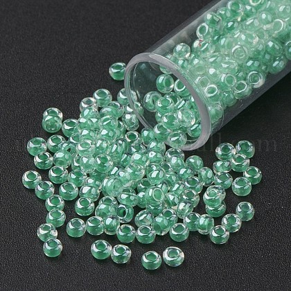 11/0 Grade A Transparent Glass Seed Beads UK-X-SEED-N001-F-259-1