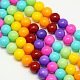 Eco-Friendly Baking Paint Glass Beads Strands UK-HY-A006-10mm-M-K-1