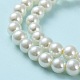 Baking Painted Pearlized Glass Pearl Round Bead Strands UK-HY-Q330-8mm-02-4