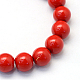 Baking Painted Pearlized Glass Pearl Round Bead Strands UK-X-HY-Q003-12mm-55-2