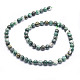 Natural Dioptase Round Beads Strands UK-G-E569-Q01-A-2