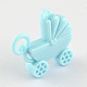 Baby Shower Ornaments Opaque Acrylic Baby Carriage Pram Pendants UK-SACR-Q089-16M-K-4