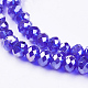 Electroplate Glass Beads Strands UK-GR6MMY-25AB-2