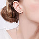 SHEGRACE 925 Sterling Silver Hoop Earrings UK-JE713A-3