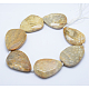 Natural Fossil Coral Beads Strands UK-G-K180-F03-2
