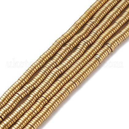 Non-magnetic Synthetic Hematite Beads Strands UK-X-G-K011-4x1mm-07-1