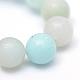 Round Natural Grade A Amazonite Bead Strands UK-G-R345-4mm-16-4