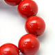 Baking Painted Pearlized Glass Pearl Round Bead Strands UK-X-HY-Q003-12mm-55-3