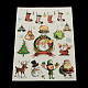 Christmas Theme Cool Body Art Removable Mixed Shapes Temporary Tattoos Metallic Paper Stickers UK-AJEW-Q105-10-K-1
