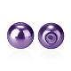 Pearlized Eco-Friendly Dyed Glass Pearl Round Bead UK-HY-PH0002-15-B-3