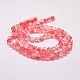 Two Tone Crackle Glass Beads Strands UK-GLAA-F034-6mm-06-K-2